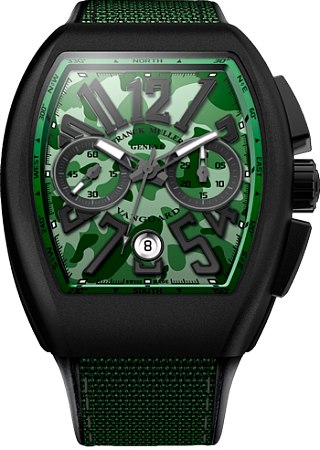 Replica Franck Muller Vanguard Green Camo watch V 45 CC DT CAMOUG GREEN